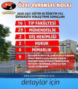 2020-2021 EĞİTİM VE ÖĞRETİM YILI ÜNİVERSİTEYE YERLEŞTİRİLENLER