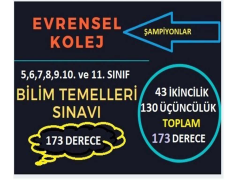 2018-2019 Evrensel Kolej Proje Başarıları