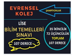 2018-2019 Evrensel Kolej Proje Başarıları