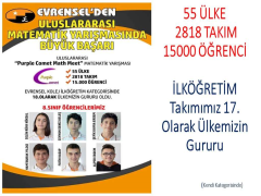 2018-2019 Evrensel Kolej Proje Başarıları