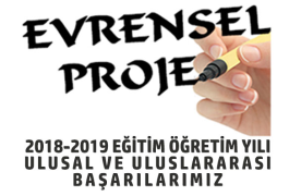 2018-2019 Evrensel Kolej Proje Başarıları