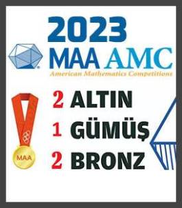EVRENSEL KOLEJ ULUSLARARASI AMC8 Sınavında 2 ALTIN, 1 GÜMÜŞ, 2 BRONZ MADALYA İLE ŞAMPİYON