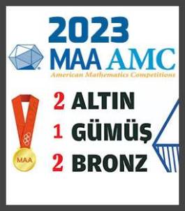 EVRENSEL KOLEJ ULUSLARARASI AMC8 Sınavında 2 ALTIN, 1 GÜMÜŞ, 2 BRONZ MADALYA İLE ŞAMPİYON