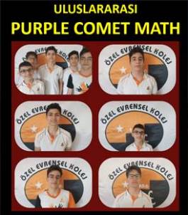 EVRENSEL KOLEJ AMERİKA Purple Comet Math Meet de EVRENSEL KOLEJ TÜRKİYE İKİNCİSİ oldu