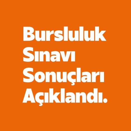 BURSLULUK SONUÇLARI AÇIKLANDI