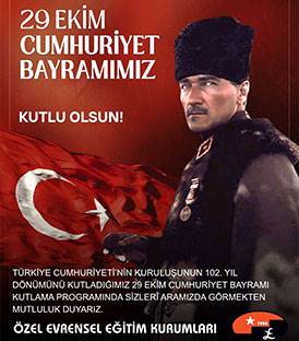 29 EKİM CUMHURİYET BAYRAMIMIZI KUTLAMA TÖRENİNE DAVETLİSİNİZ