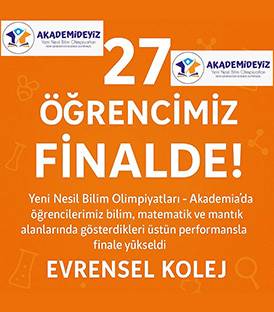 AKADEMİA OLİMPİYATLARINDA 27 ÖĞRENCİMİZ FİNALİST