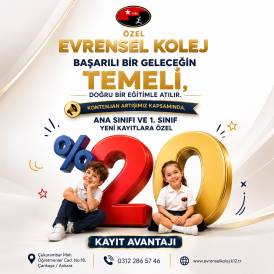 EVRENSEL KOLEJ'DEN ÖZEL KAYIT AVANTAJI