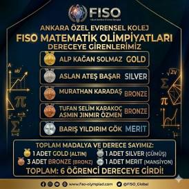 Evrensel Kolej Öğrencilerinden Uluslararası Matematik Olimpiyatı'nda (FISO) Büyük Başarı